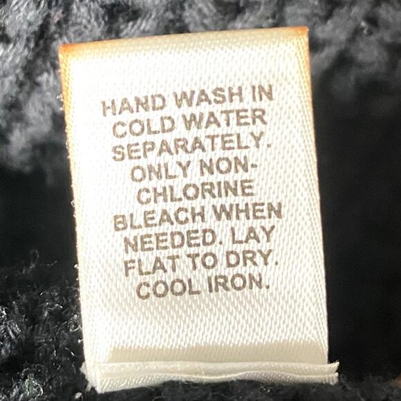 Cato Sz L Chunky Knit Sweater Vest Black Sleeveless Cardigan Double Breasted - Picture 8 of 12